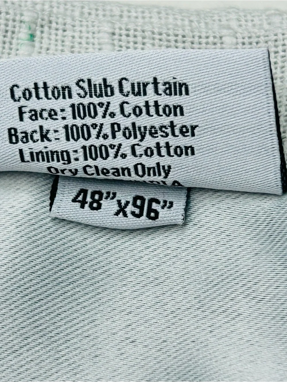 NWT QUINCE Set Of 2 48x96 Cotton Slub Room Darkening Curtains Cloud 9701